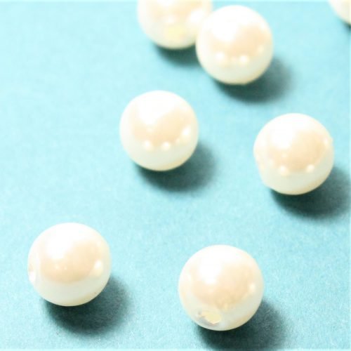 Cream Acrylic Mm Round Bead Bead Riverside Beads