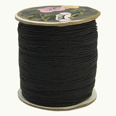 Macrame Cord - Black - Riverside Beads