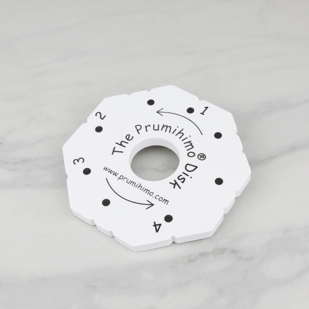 Prumihimo disk with instructions-riverside beads