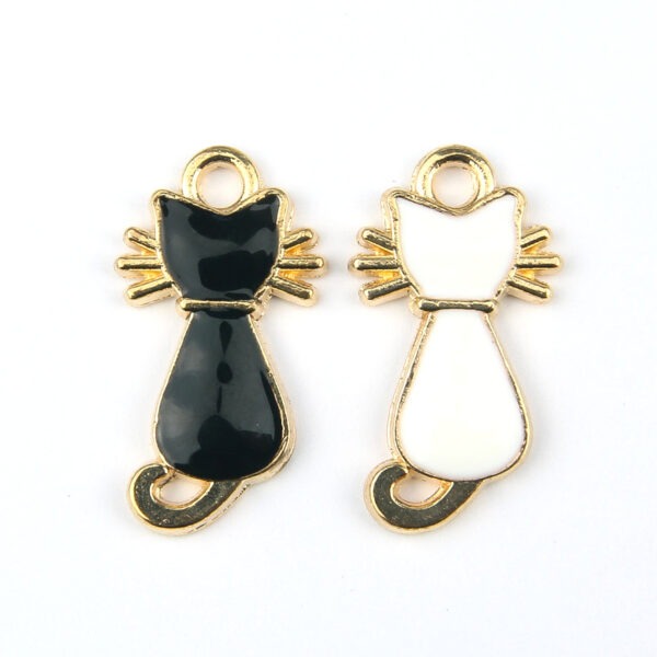 Enamel Cat Charms