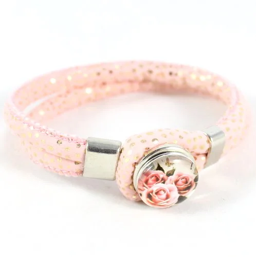 Cord and Popper Bracelet -riverside beads