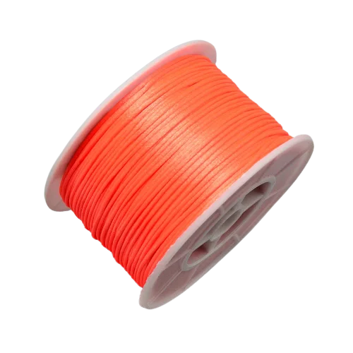 Satin Cord - Orange - Riverside Beads