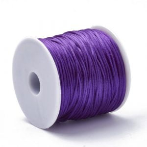 Satin Cord - Purple - Riverside Beads