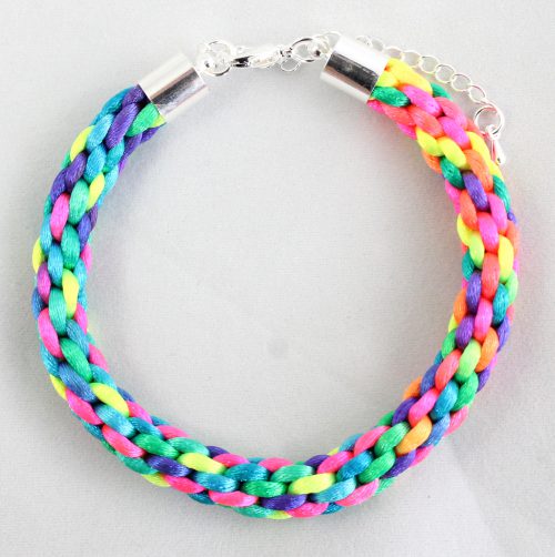 2mm Braided Rainbow Kumihimo-riverside beads