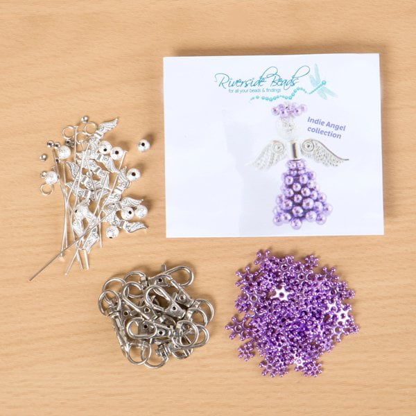 Indie Beaded Angel Kit - Kits - Sparkle Spacers - Riverside Beads