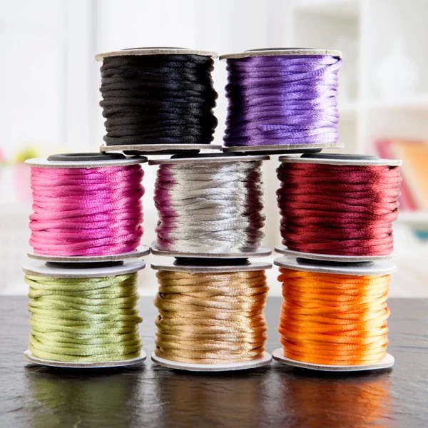 2mm Satin Cord Bundle – 80 meters – 8 Colours Rustic