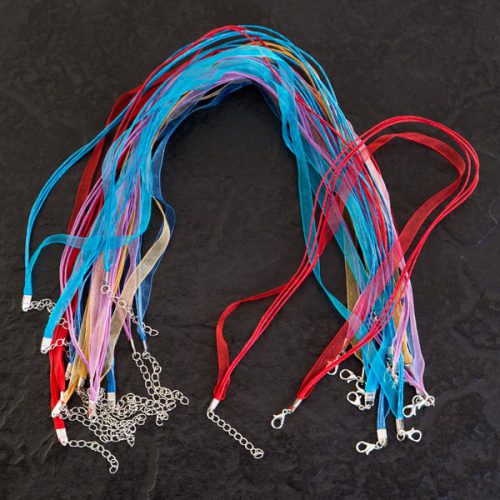Ribbon Cord Necklaces Brights - Riverside Beads
