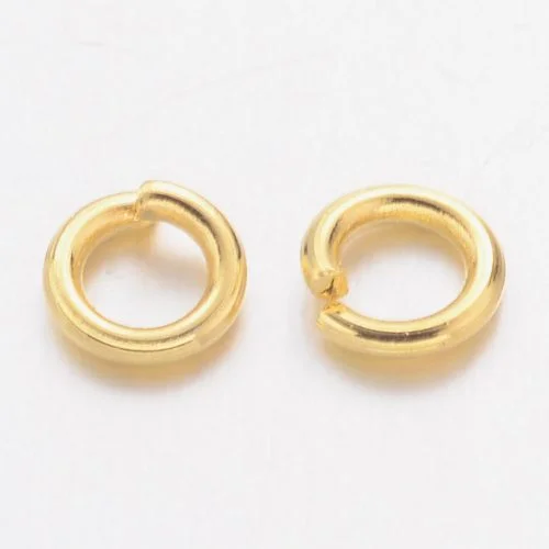 4mm Gold Plated Jump Rings
