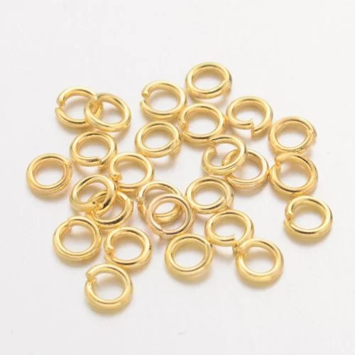 4mm Gold Plated Jump Rings - Image 2