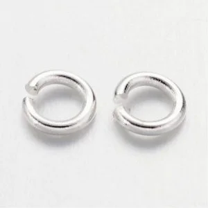 4mm Silver Plated Jump Rings