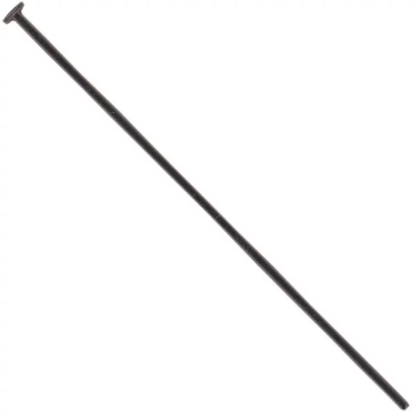 50mm Flat End Headpin - Gunmetal