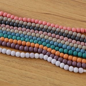 8mm Stone Effect Glass Beads – Collection - Riverside Beads