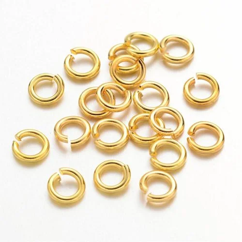 5mm Gold Plated Jump Rings - Image 2