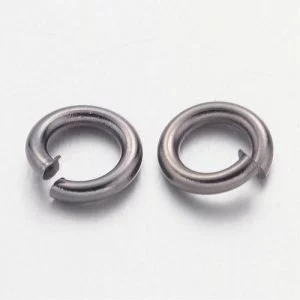 5mm Gunmetal Plated Jump Rings