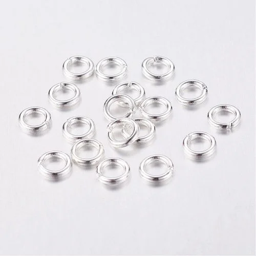5mm Silver Plated Jump Rings - Image 2