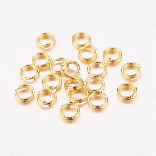 5mm Split Ring - Gold Plated - Image 2
