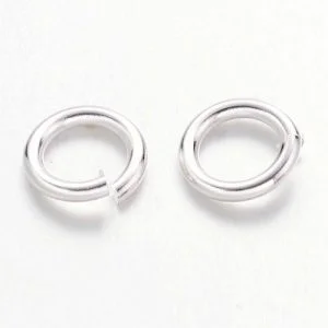 6mm Silver Plated Jump Rings