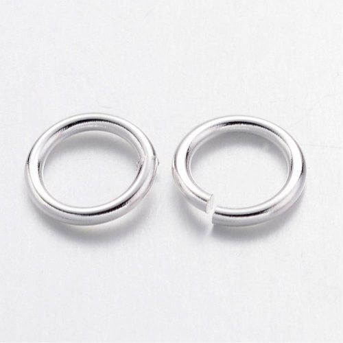 7mm Silver Jump Rings - Findings - Jump Rings - Riverside Beads