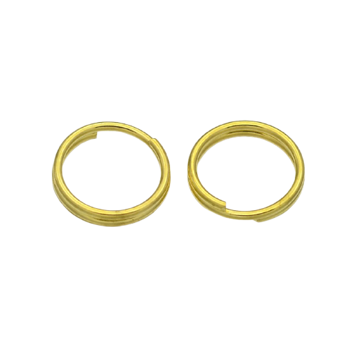 7mm Split Ring - Gold Plated - Riverside Beads