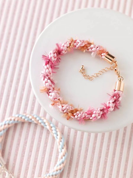 Candyfloss Swirl 8 braid bracelet kit-riverside beads
