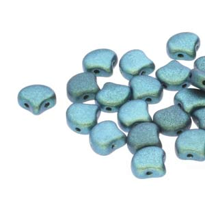 Ginko Beads Plychrm Mint Chocolate - 7.5mm - 10g - Riverside Beads
