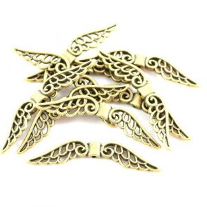 Angel Wings Filigree Antique Gold - Riverside Beads