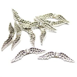 Wings Large Filigree Silver-Riverside Beads