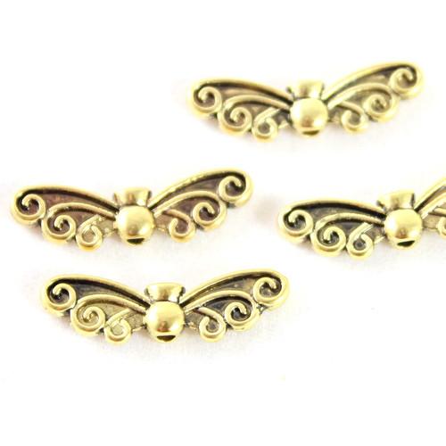 Wings Swirl Antique Gold-riverside beads