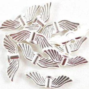 Angel Wings Sleek Silver-Riverside Beads