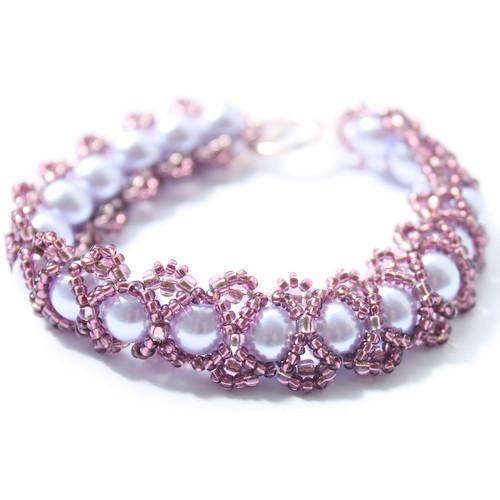 Purple Caterpillar Bracelet Kit-riverside beads