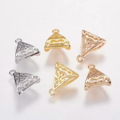 10x12mm Triangle Bail - Mixed