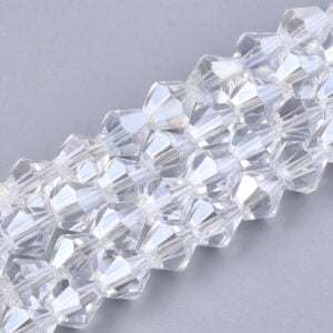 Crystal Bicone Bead - Crystal Clear - Riverside Beads