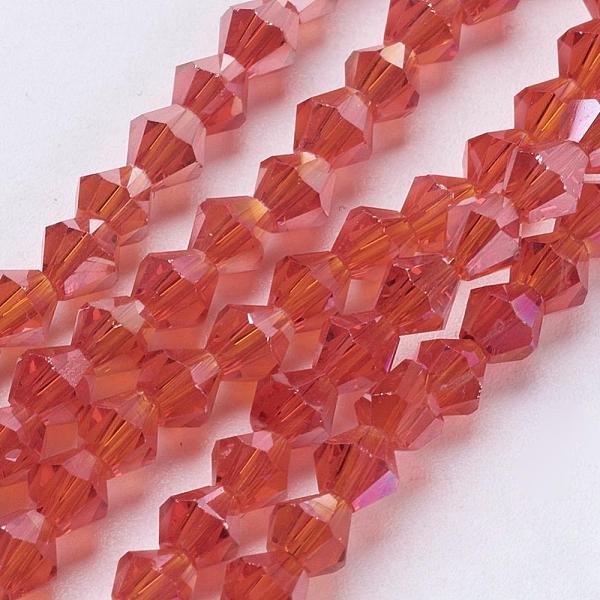 Crystal Bicone Bead Red - Riverside Beads