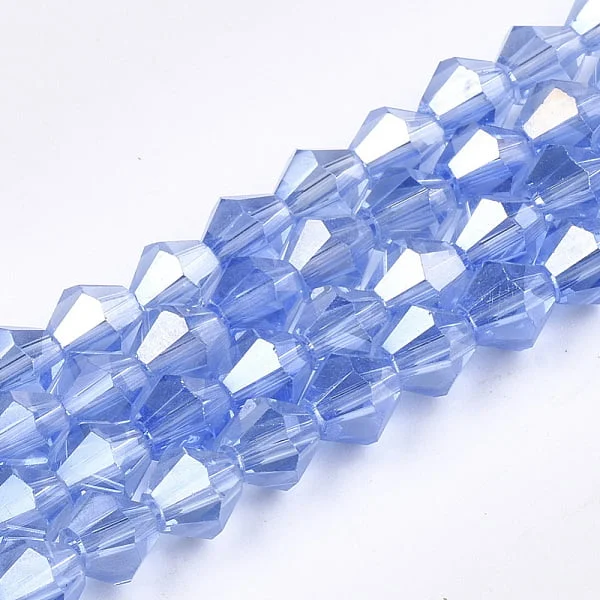 Crystal Bicone Bead - Light Sapphire AB
