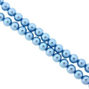 Glass Pearls - Baby Blue - 3mm, 4mm, 6mm, 8mm - Riverside Beads