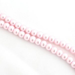 Glass Pearls - Baby Pink - 3mm, 4mm, 6mm, 8mm - Riverside Beads