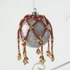 Beaded Bauble Nets Red and Gold - Riverside Beads