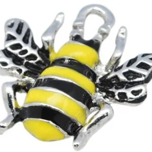 Enamel Bee Charms - Riverside Beads