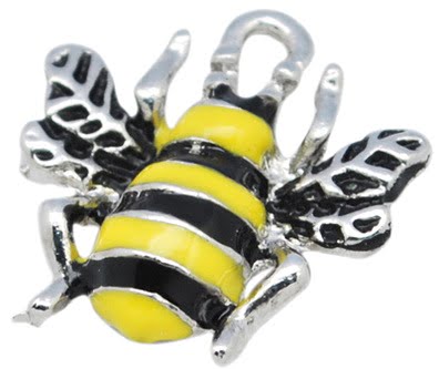 Enamel Bee Charms - Riverside Beads