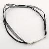 Ribbon Cord Necklace Black - Riverside Beads