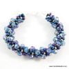 Blue Crystal Kumihimo-riverside beads