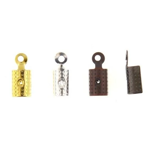 Gold Plated Box Clasp Cord End - 11x5mm - Image 3
