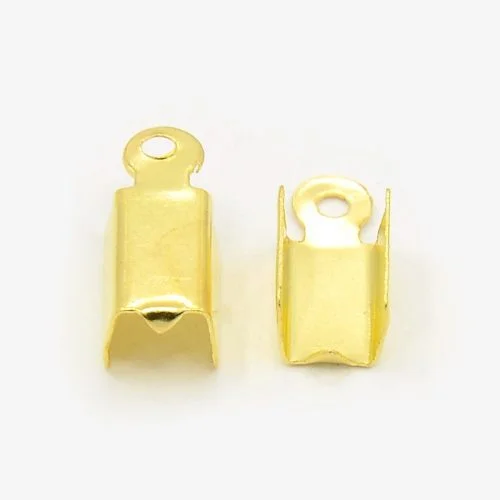 Gold Plated Box Clasp Cord End - 11x5mm