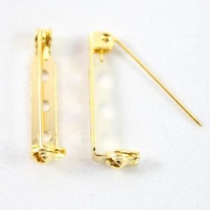 Brooch Pins 30mm Gold - Riverside Beads