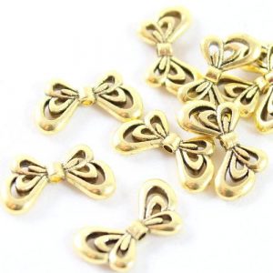 Butterfly Wing Charms – Gold - Riverside Beads