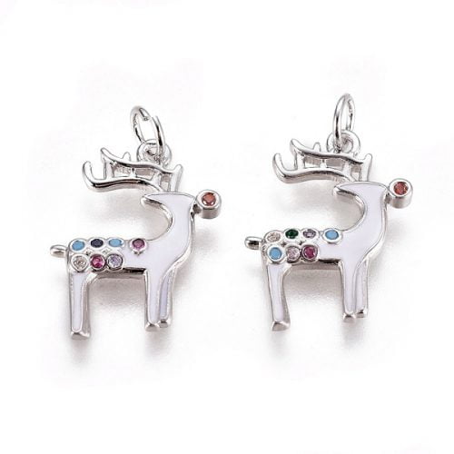 Reindeer Charms - White - Charms - Riverside Beads