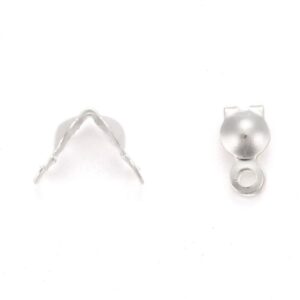 Silver Plated Clam Shell Clasps - Riverside Beads