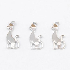Cat Charms - Silver Plated - Riverside Beads
