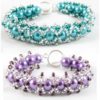 Caterpillar Bracelet Kit Teal Purple - Riverside Beads