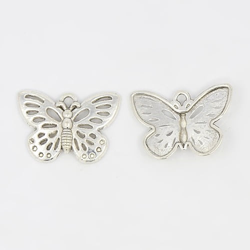 Silver Butterfly Charms - Riverside Beads